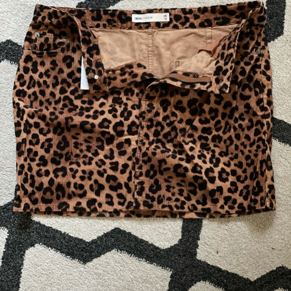 ASOS Leopard Print Mini Skirt